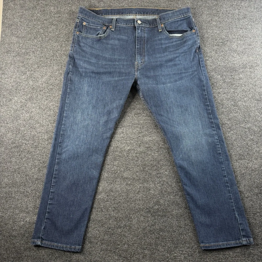 Levis 512 Jeans Men 40x30 Tapered Stretch Blue Denim Classic Red Tab EUC